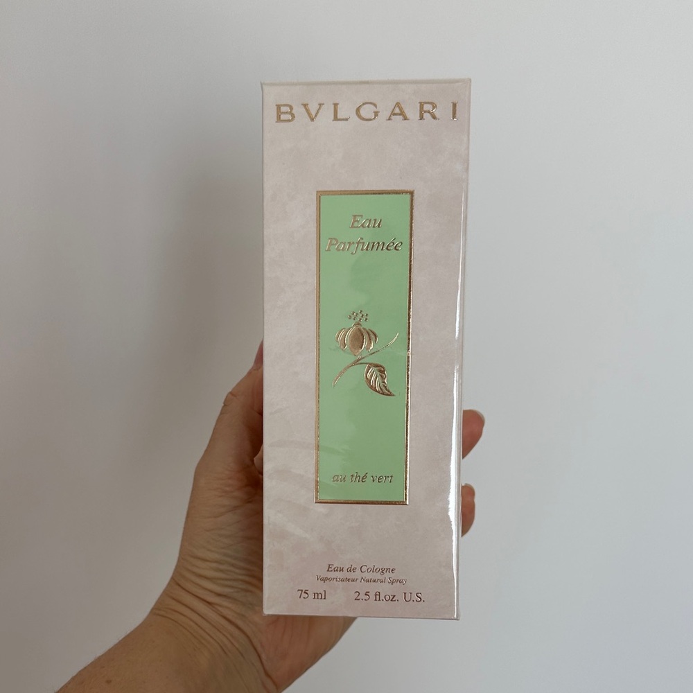 NEW Bulgari Eau Parfumée au Thé Vert - Elegant Green and Gold